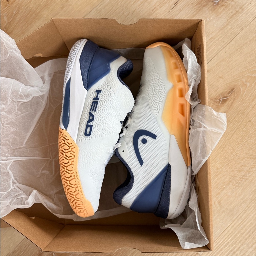 HEAD Revolt Pro 5.0 White Apricot Womens Tennis Shoes